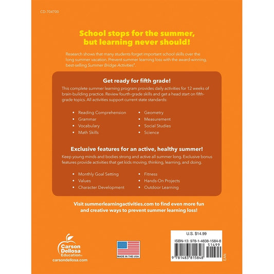 Summer Bridge Activities, Grades 4 - 5: Volume 6 (Summer Bridge Activities)