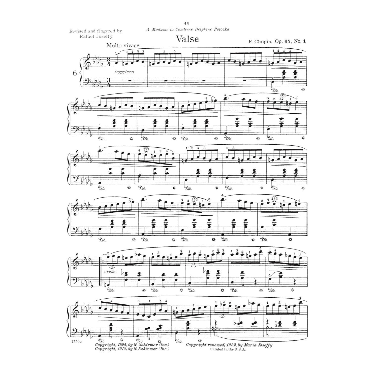 Chopin Waltzes for the Piano Schirmer Library of Classics Volume 27 15 Romantic Period Piano Waltzes for Advanced Players and Music Enthusiasts Classi