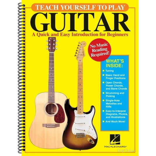 Teach Yourself to Play Guitar | Beginner Guitar Book with Tablature | Step-by-Step Acoustic and Electric Guitar Method | Easy Self-Learning Guide for Adults Teens and Music Teachers | Learn Chords (Spiral Bound)