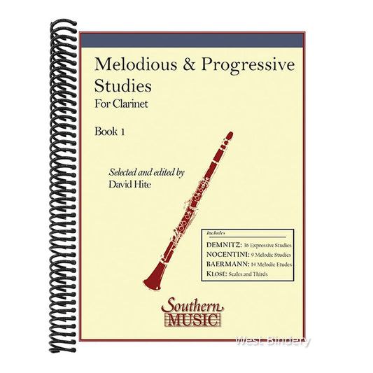 Melodious and Progressive Studies, Book 1, for Clarinet (B448) - Clarinet Sheet Music Studies - Beginner Clarinet Music Book with 84 Musical Pieces