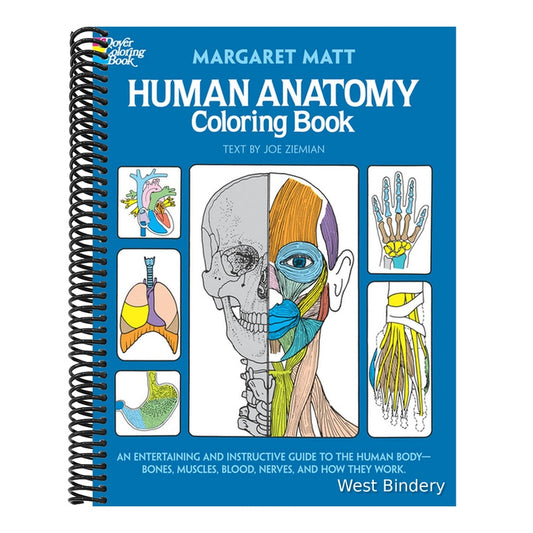 Human Anatomy Coloring Book (Dover Science for Kids Coloring Books) (Spiral Bound)