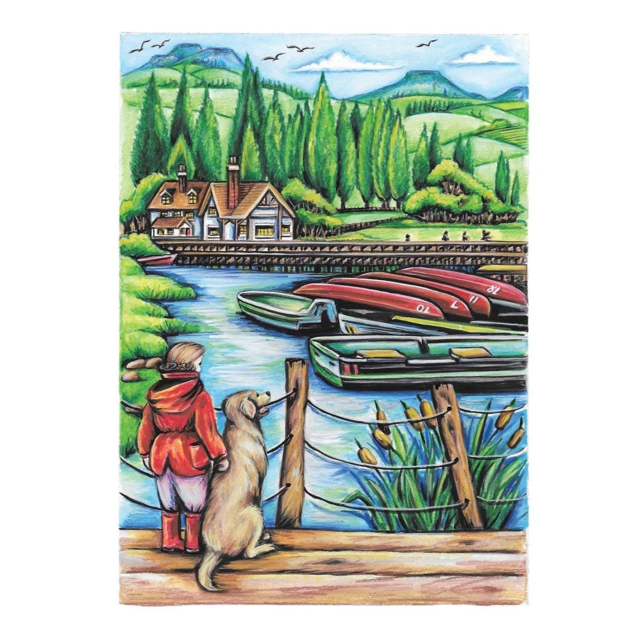 Creative Haven Country Charm Coloring Book