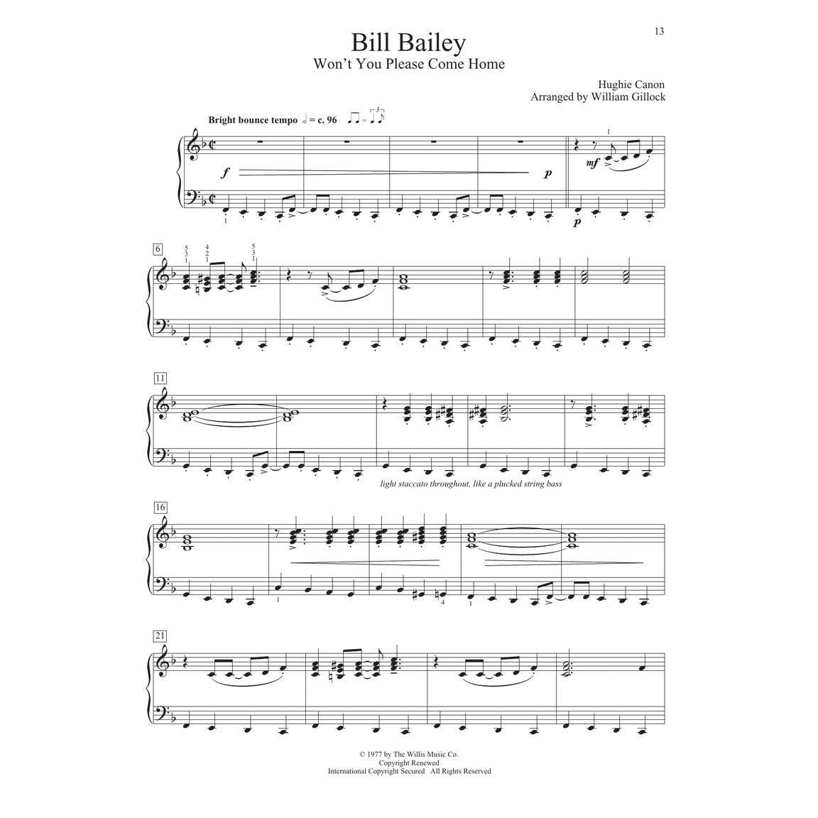 William Gillock Recital Collection: Intermediate to Advanced Level - Piano Sheet Music Book with Ove