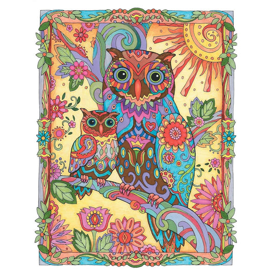 Creative Haven Owls Coloring Book