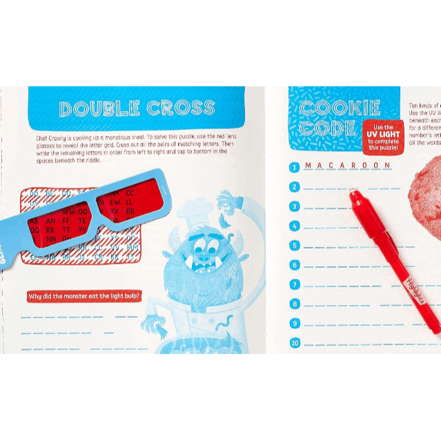 Secret Puzzle Fun (Highlights Fun to Go Deluxe) (Spiral Bound)