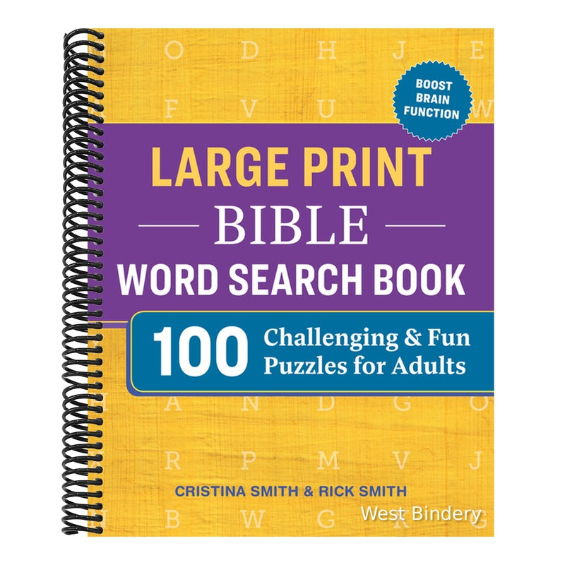 Large Print Bible Word Search Book: 100 Challenging and Fun Puzzles for Adults