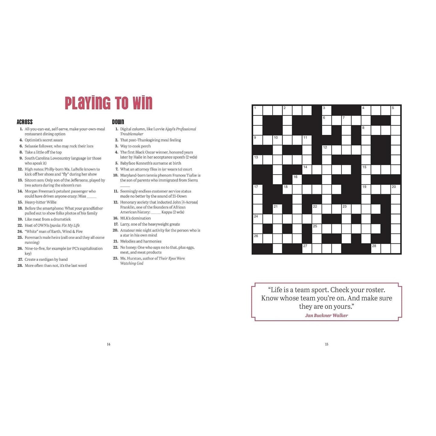 Blackcrosswords 1: In Our Own Words