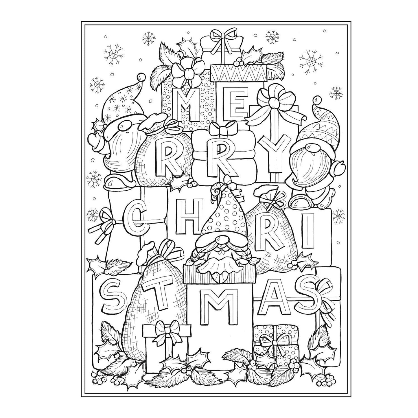 Creative Haven Christmas Gnomes Coloring Book (Adult Coloring Books: Christmas)