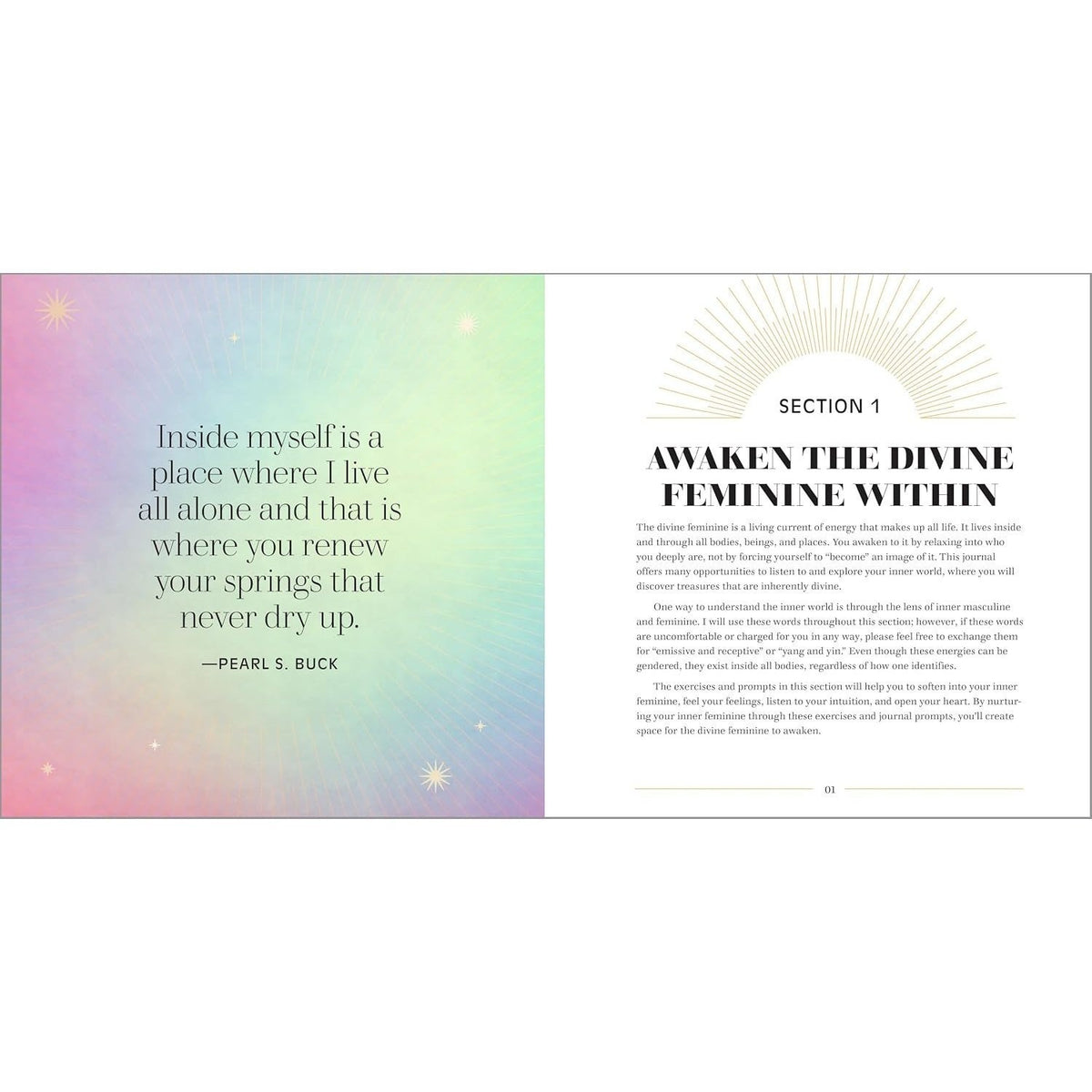 The Divine Feminine Journal: Inspiring Prompts and Practices to Reconnect to the Wisdom, Power, and Energy Within