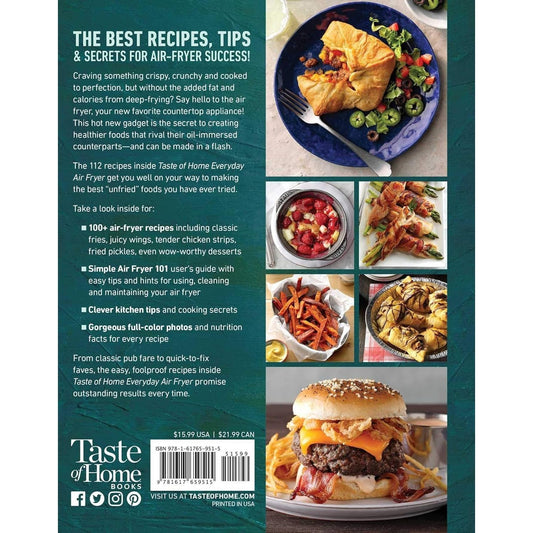 Taste of Home Everyday Air Fryer: 112 Easy Recipes for Weeknight Meals - Features Dinners, Snacks, and Desserts, Paperback