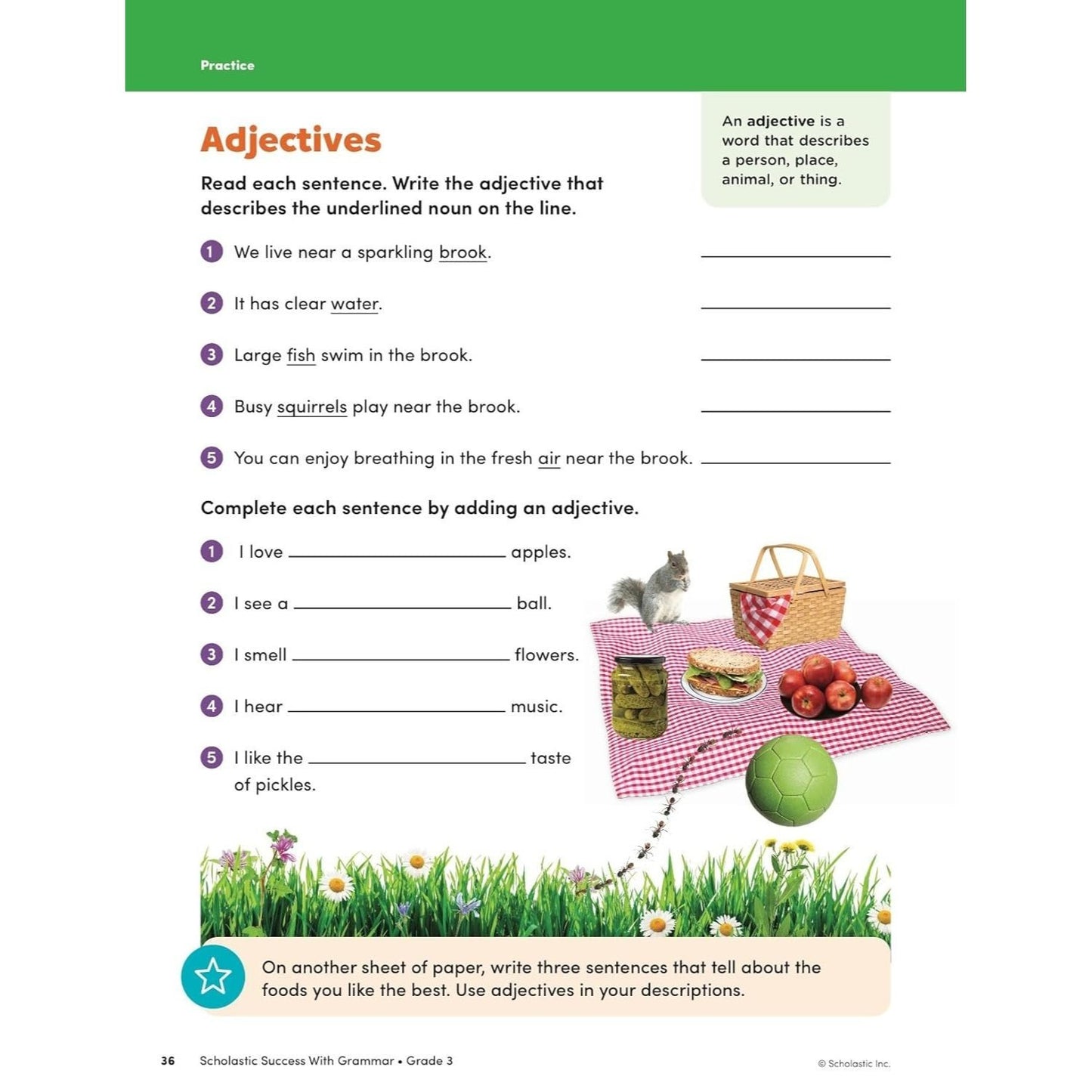 Scholastic Success with Grammar Grade 3 Workbook (Spiral Bound)