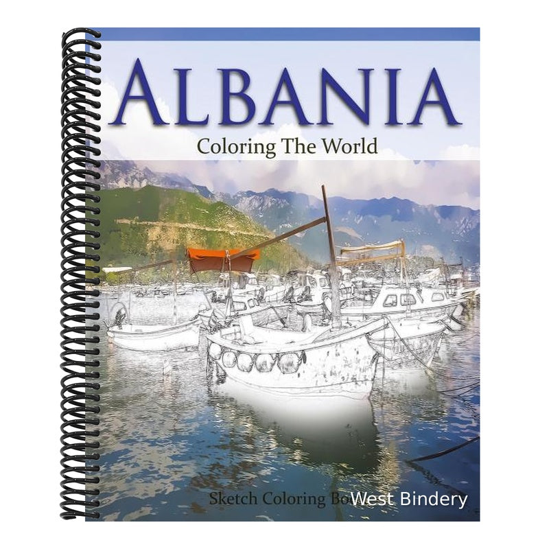 Albania Coloring the World: Sketch Coloring Book