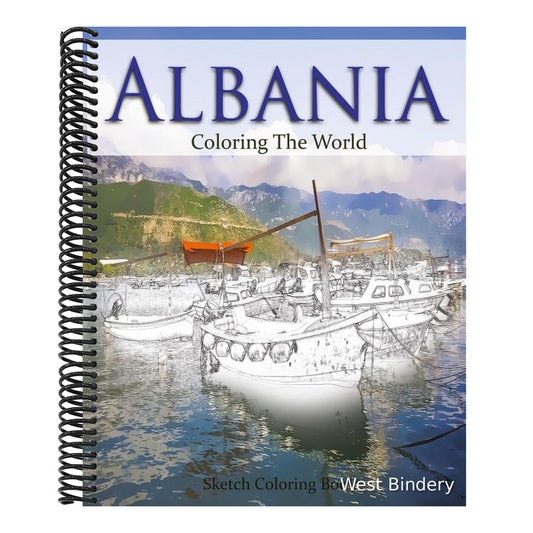 Albania Coloring the World: Sketch Coloring Book