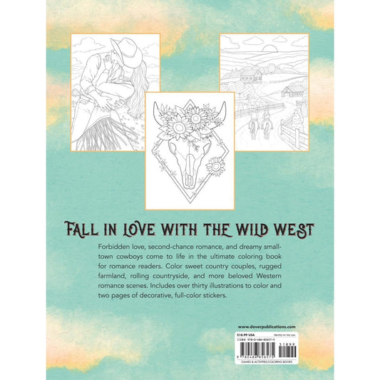 Western Romance: A Coloring & Sticker Book