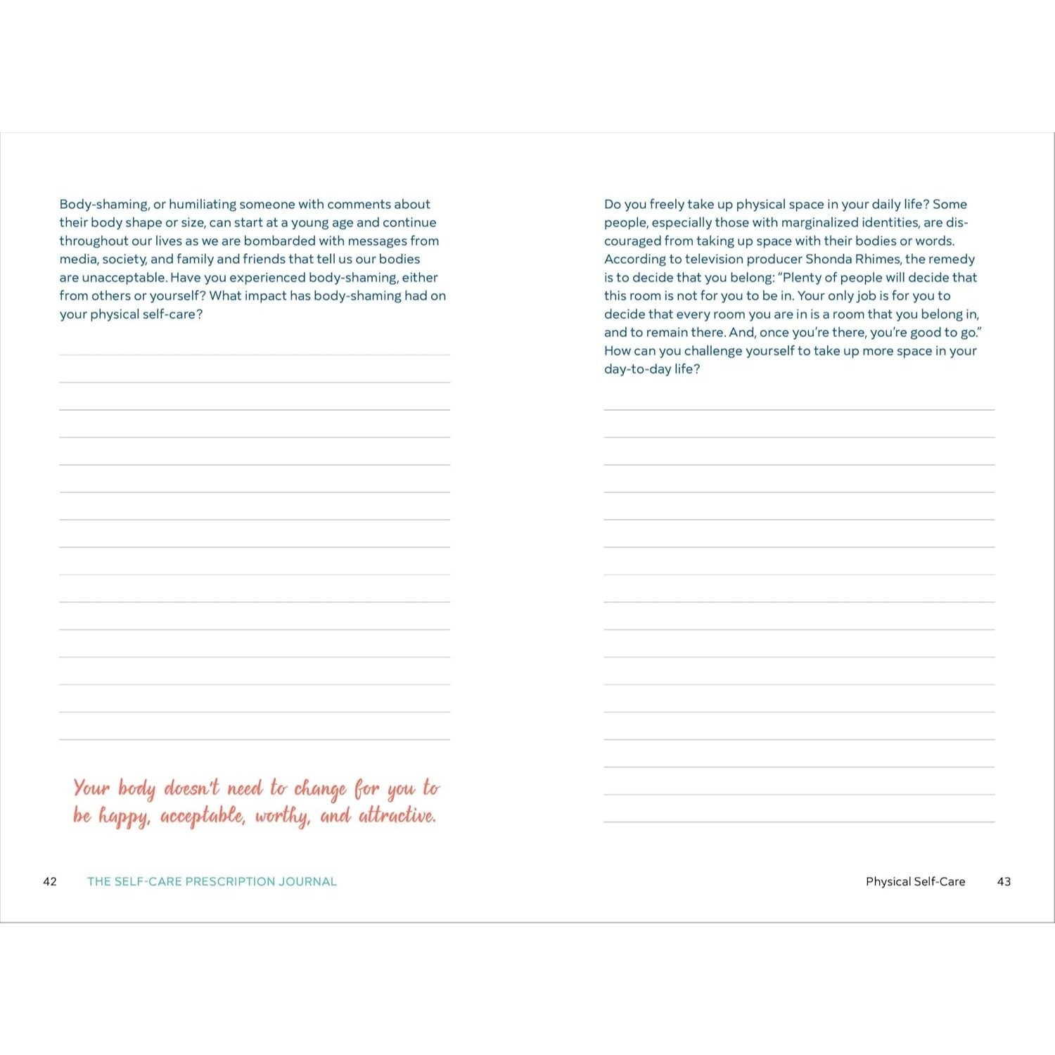 The Self-Care Prescription Journal: Powerful Prompts to Manage Emotions, Cultivate Well-Being, and Achieve Your Goals