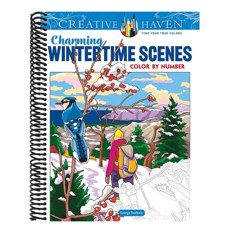 Creative Haven Charming Wintertime Scenes Color by Number