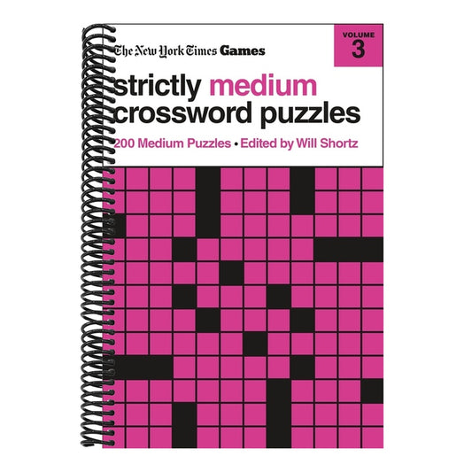 New York Times Games Strictly Medium Crossword Puzzles Volume 3: 200 Medium Puzzles