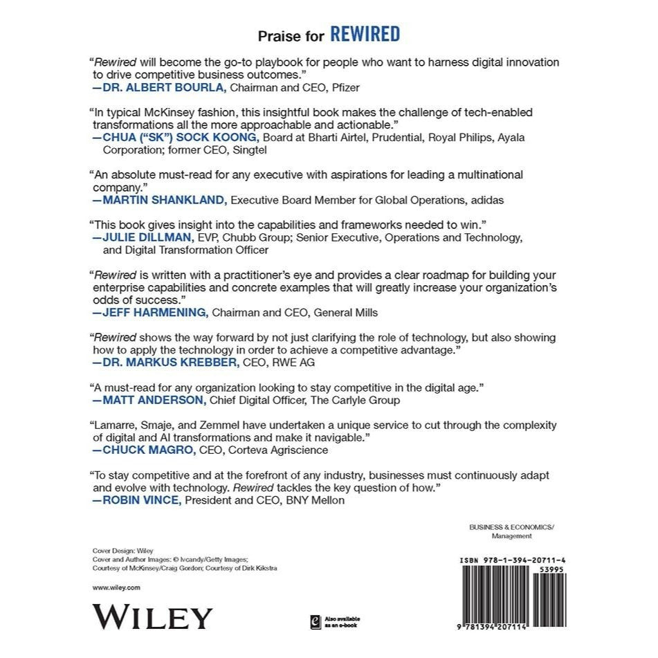 Rewired: The McKinsey Guide to Outcompeting in the Age of Digital and AI