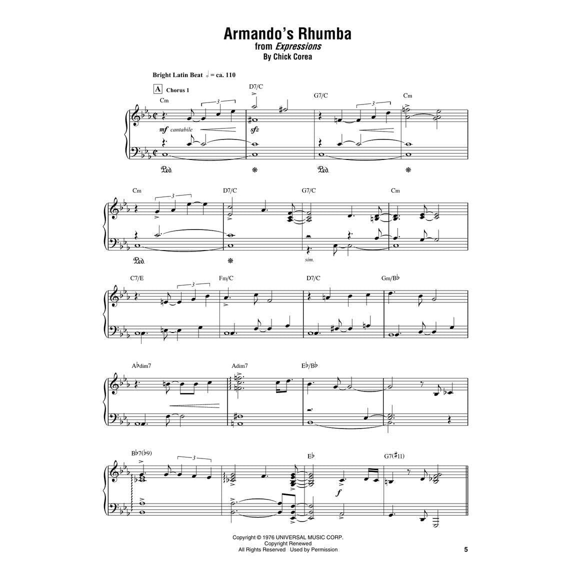 Chick Corea Omnibook for Piano 26 Note-For-Note Transcriptions of Recorded Solos Jazz Improvisation Study Book Sheet Music Collection for Pianists and