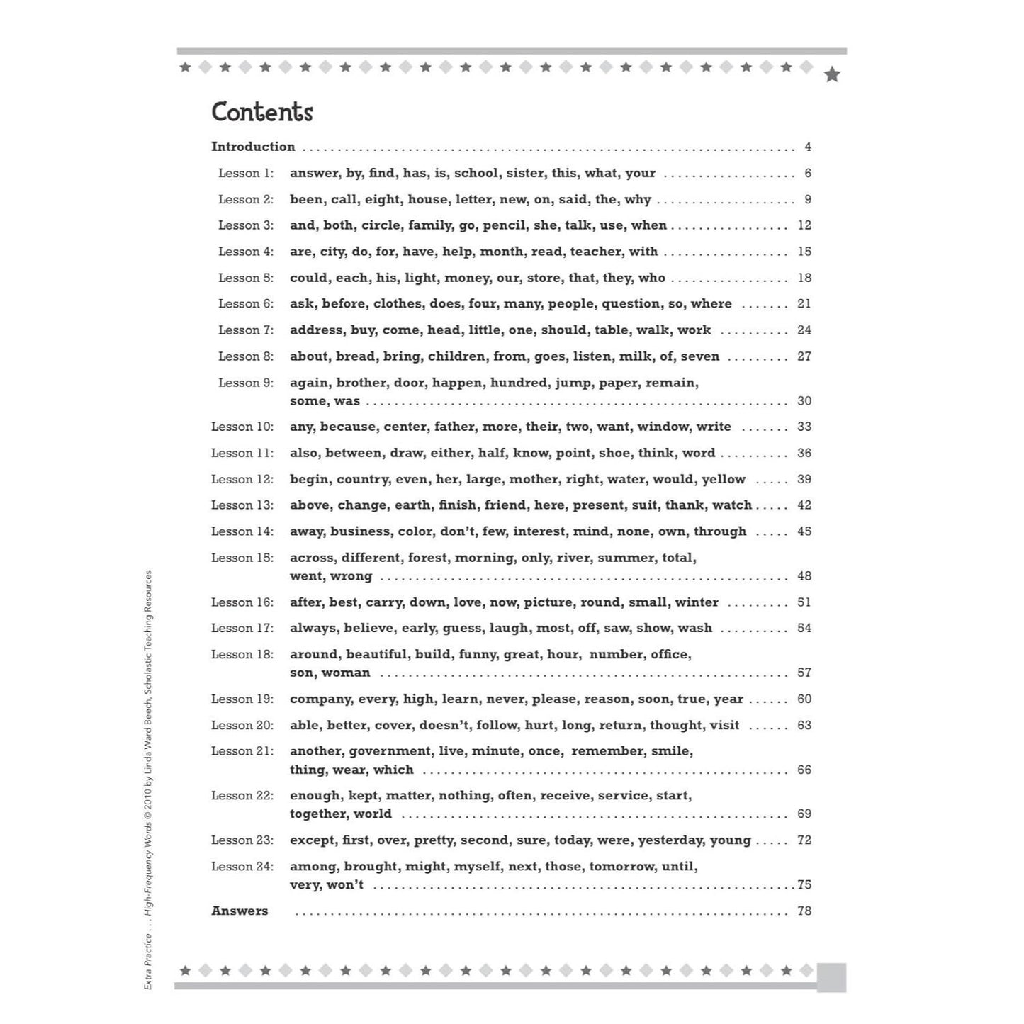 High-Frequency Words, Grades 3-6