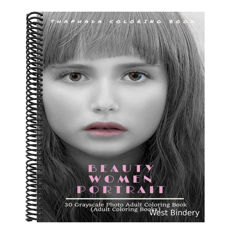 Beauty Women Portraits: 30 Grayscale Photo Coloring Book for Adults (Adult Coloring Books)