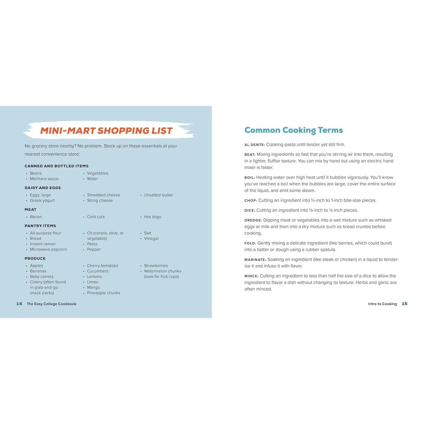 The Easy College Cookbook: 75 Quick, Affordable Recipes for Campus Life