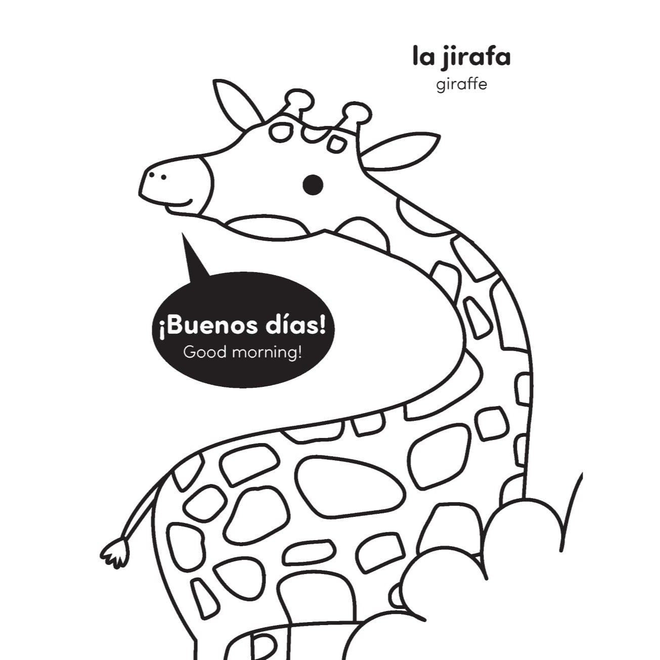 My First Spanish-English Bilingual Coloring Book!