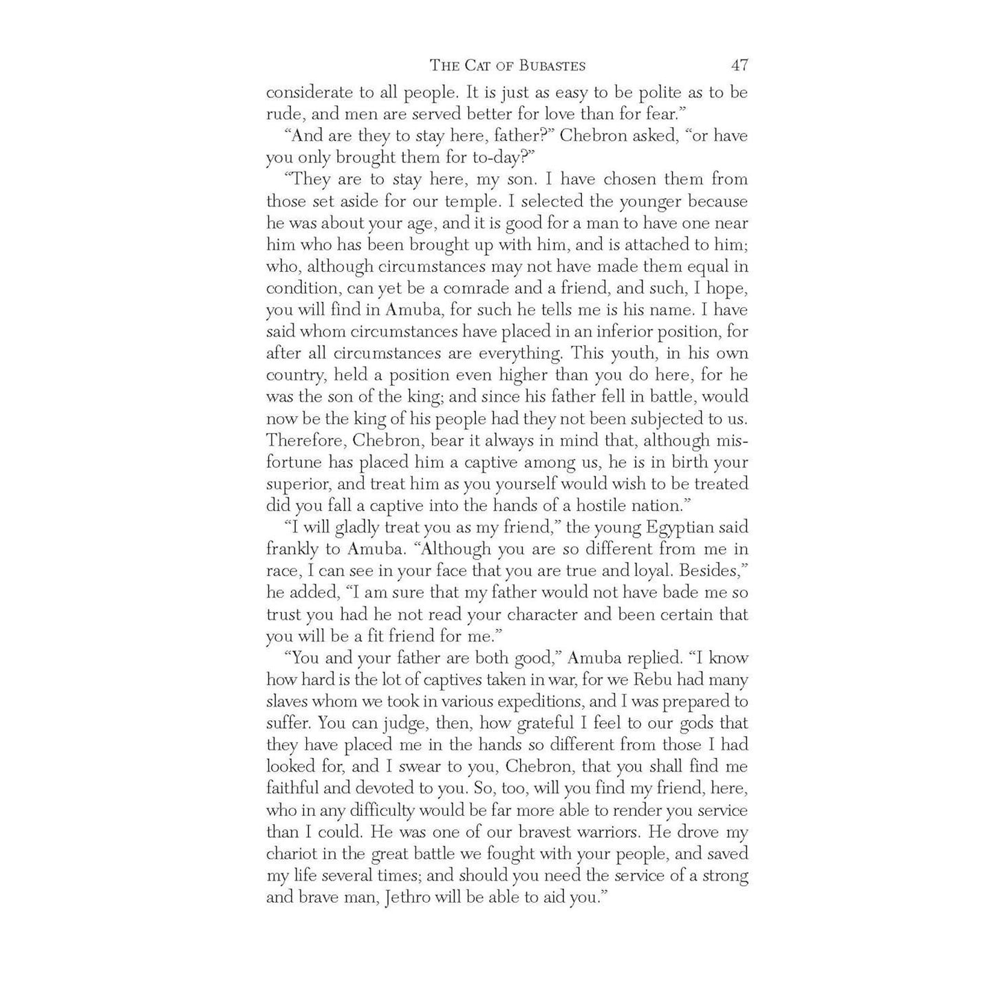The Cat of Bubastes: A Tale of Ancient Egypt