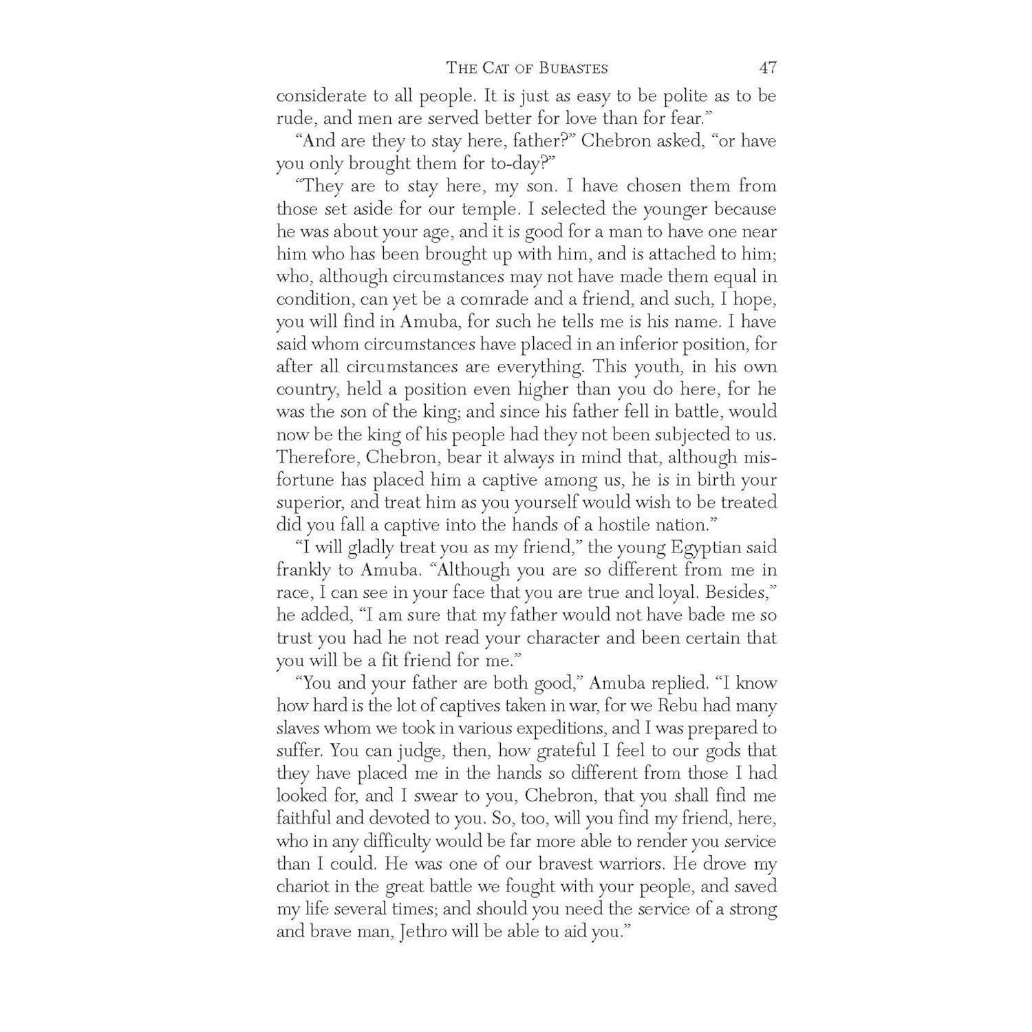 The Cat of Bubastes: A Tale of Ancient Egypt