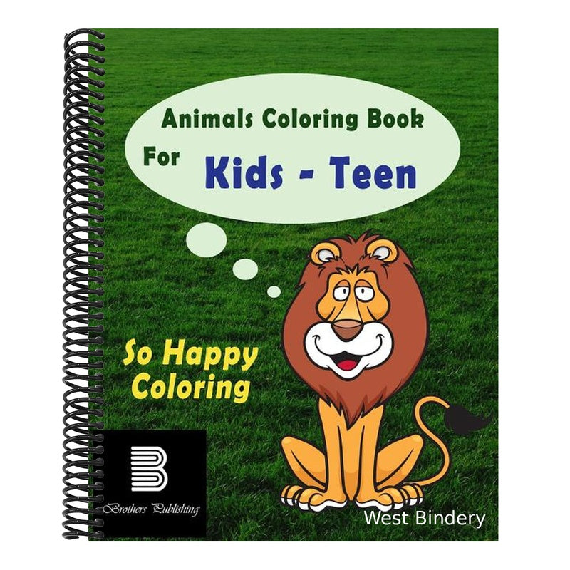 Animals Coloring Book For Teens: So Happy Coloring