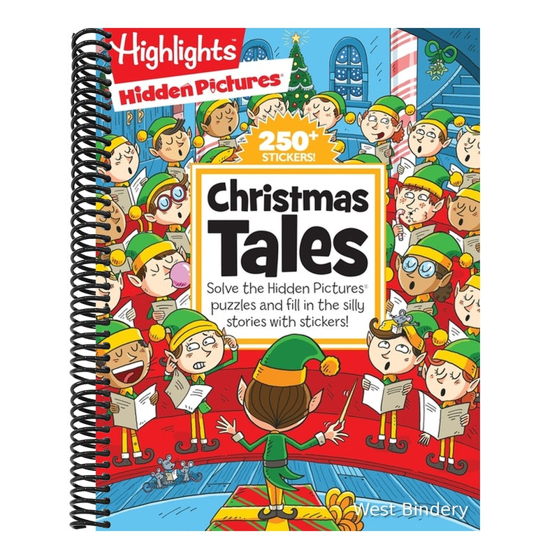 Christmas Tales: Must-Have Christmas Book for Kids with Christmas Puzzles, Over 250 Stickers and Silly Stories (Highlights Hidden Pictures Silly Sticker Stories)