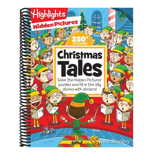 Christmas Tales: Must-Have Christmas Book for Kids with Christmas Puzzles, Over 250 Stickers and Silly Stories (Highlights Hidden Pictures Silly Sticker Stories)