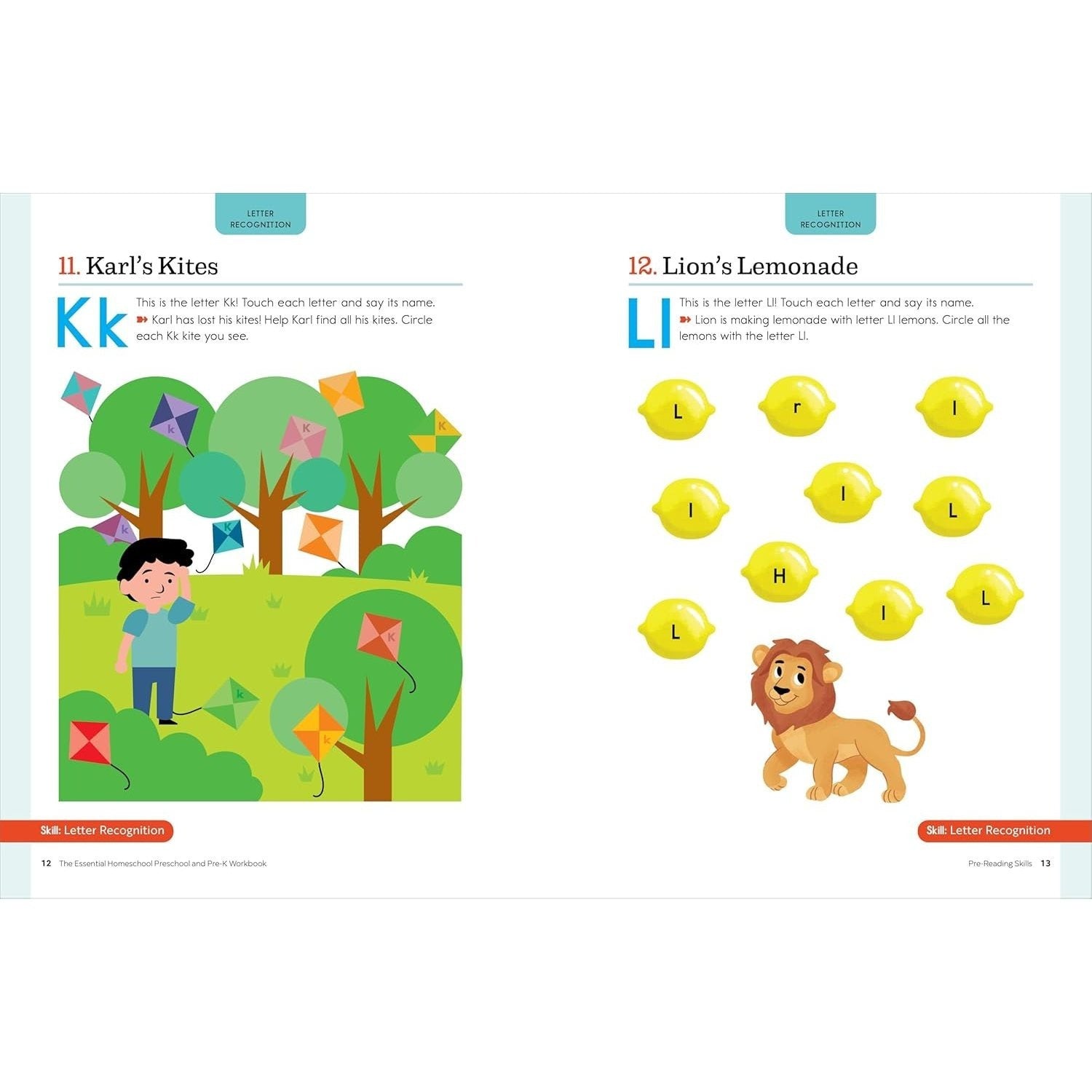 The Essential Homeschool Preschool and Pre-K Workbook: 135 Fun Curriculum-Based Activities to Build Pre-Reading, Pre-Writing, and Early Math Skills! (Homeschool Workbooks) (Spiral Bound)