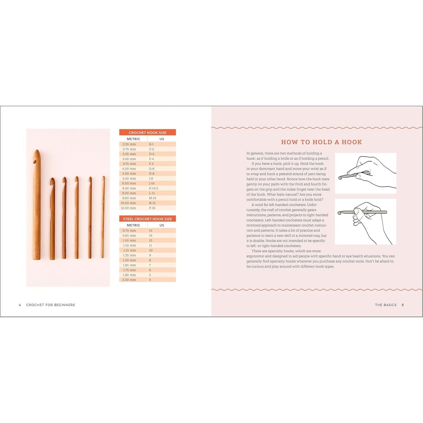 Crochet for Beginners: A Stitch Dictionary with Step-By-Step Illustrations and 10 Easy Projects (Spiral Bound)
