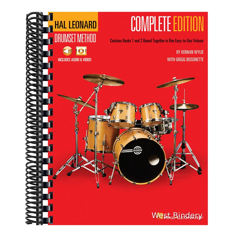 Drumset Method - Complete Edition of Drum Lessons for Beginners - Includes Two Drum Books, Audio & Video - Hal Leonard