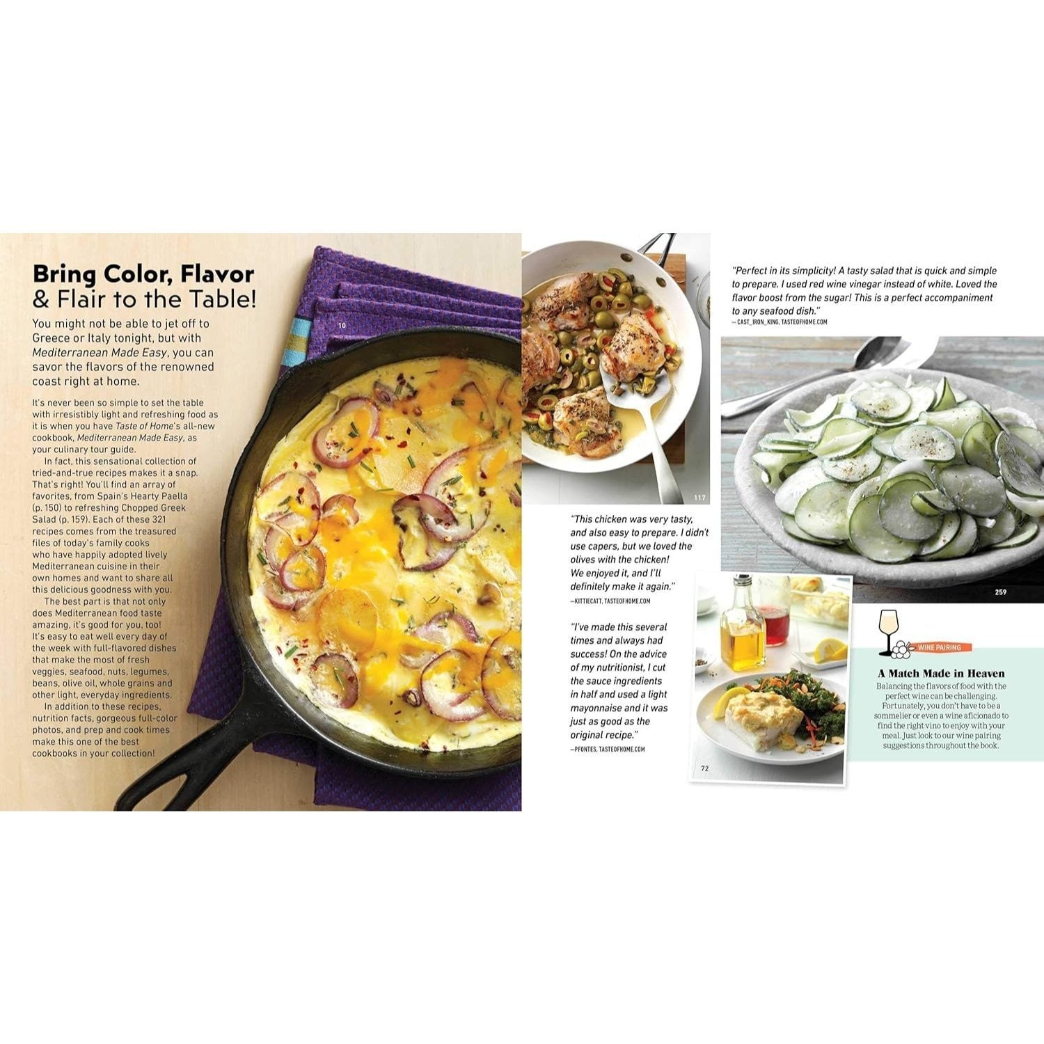 Taste of Home Mediterranean Made Easy: 321 Recipes for Light & Healthy Everyday Meals