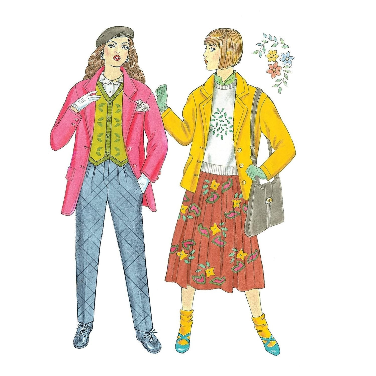Creative Haven Fabulous Fashions of the 1980s Coloring Book