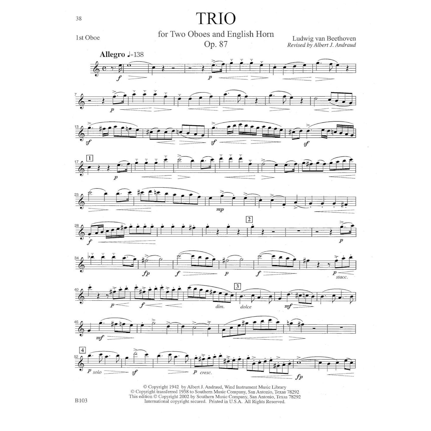 48 Famous Studies, (1st and 3rd Part): Oboe - Melodious Etudes with Oboe and Saxophone Sheet Music - Oboe and Saxophone Duet Book with 3 Duos Concerta