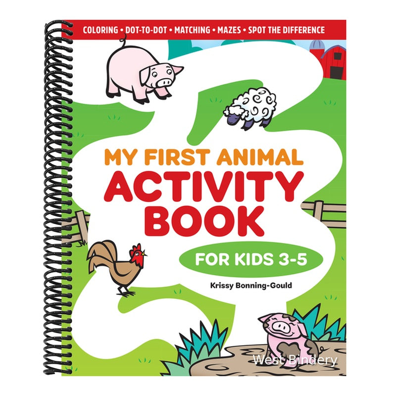 My First Animal Activity Book: For Kids 3-5