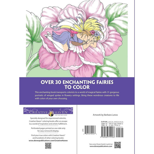 Creative Haven Enchanted Fairies Coloring Book
