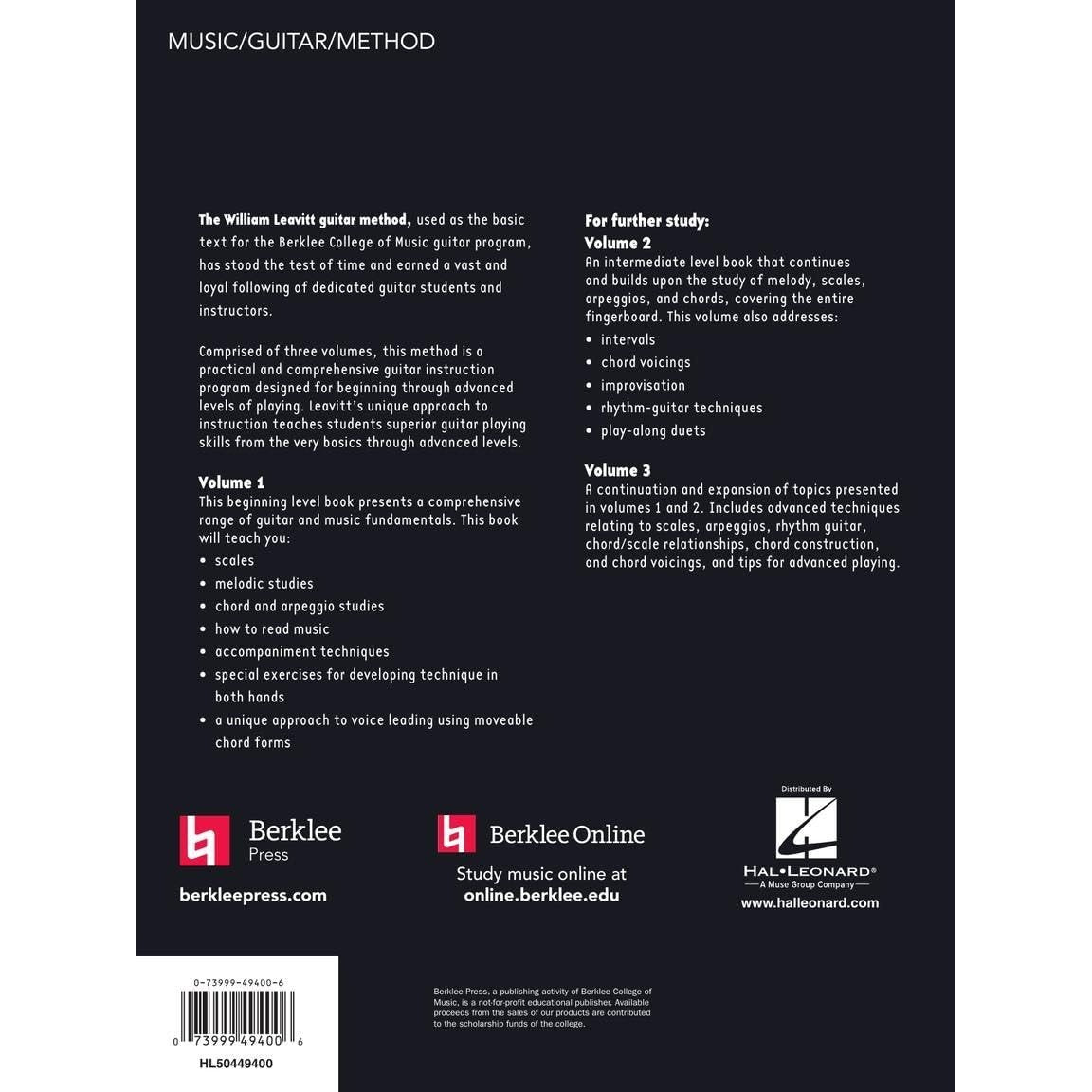 Berklee College of Music Presents: A Modern Method for Guitar (Volume 1)