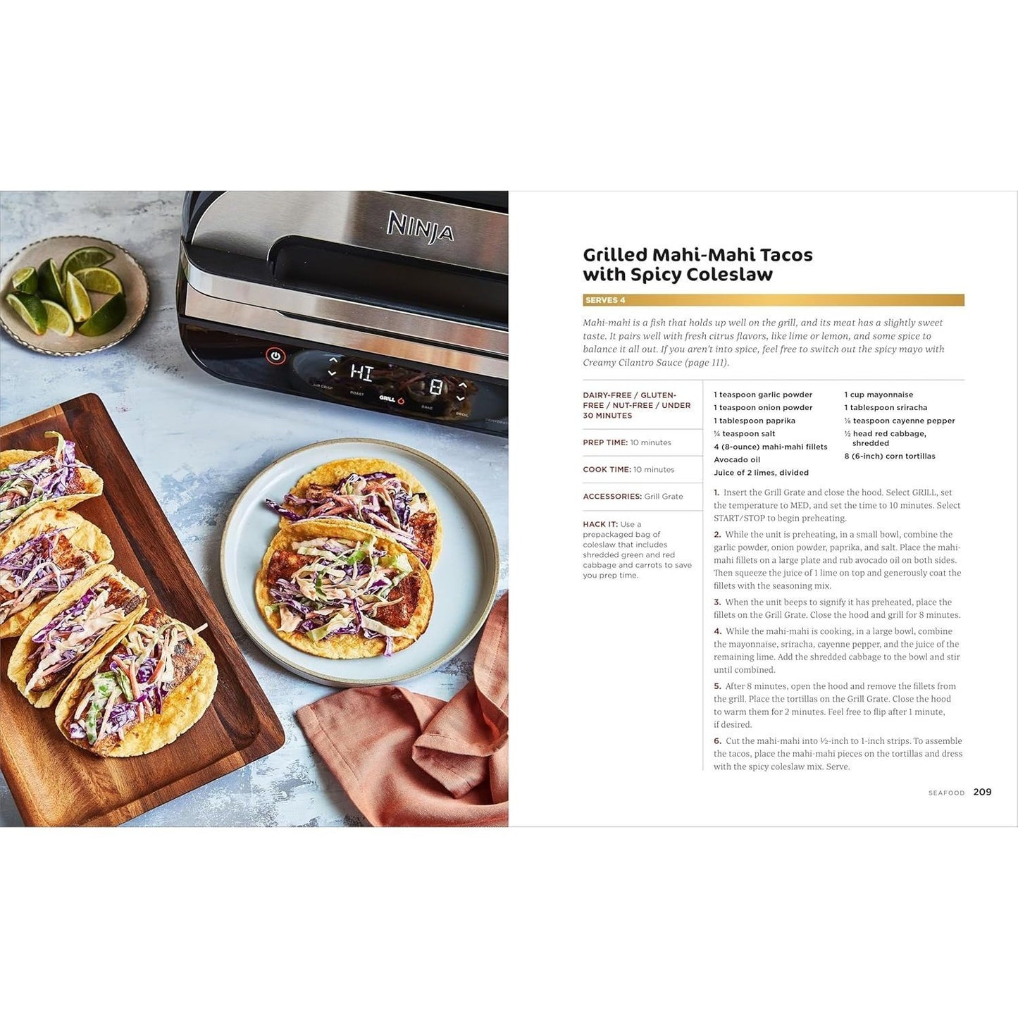 Ninja Foodi Smart XL Grill Complete Cookbook: 150 Recipes to Sear, Sizzle, and Crisp (Spiral Bound)
