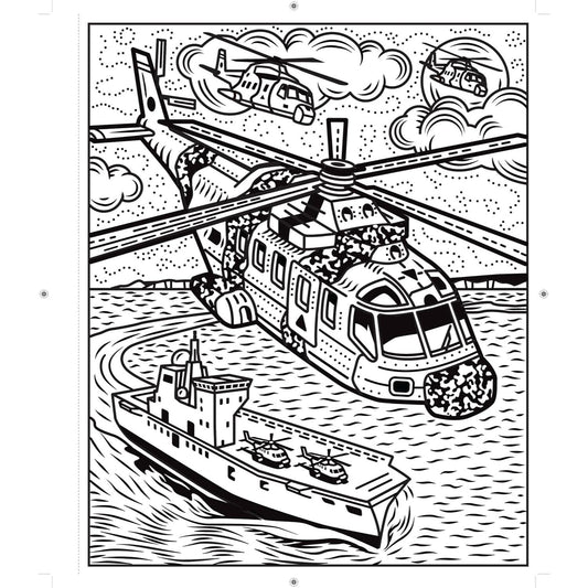 Planes and Helicopters Magic Painting Book