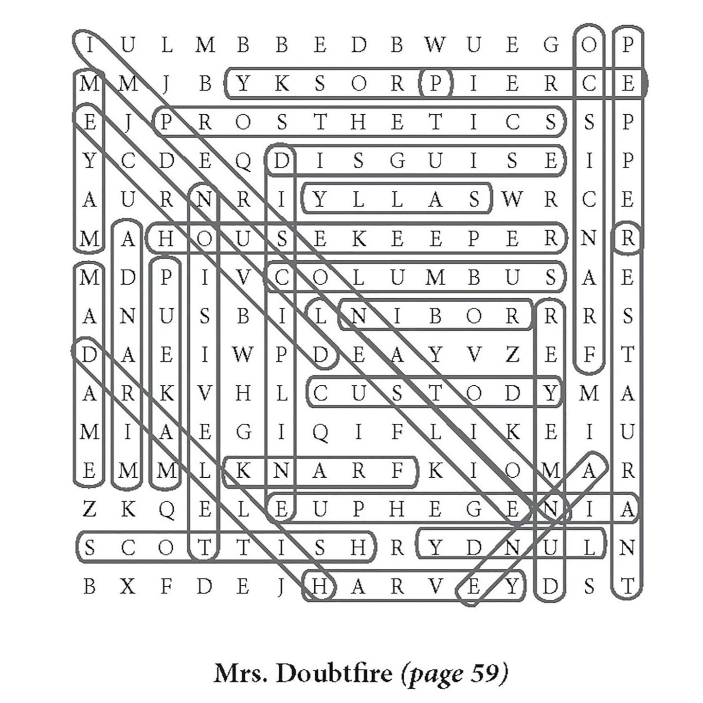 At the Movies Word Search Puzzles