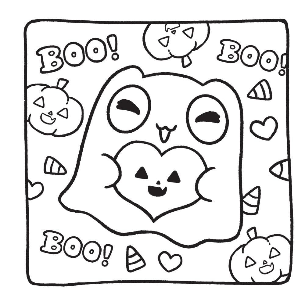 Comfy Buddies: A Creepy Sweet Coloring Book