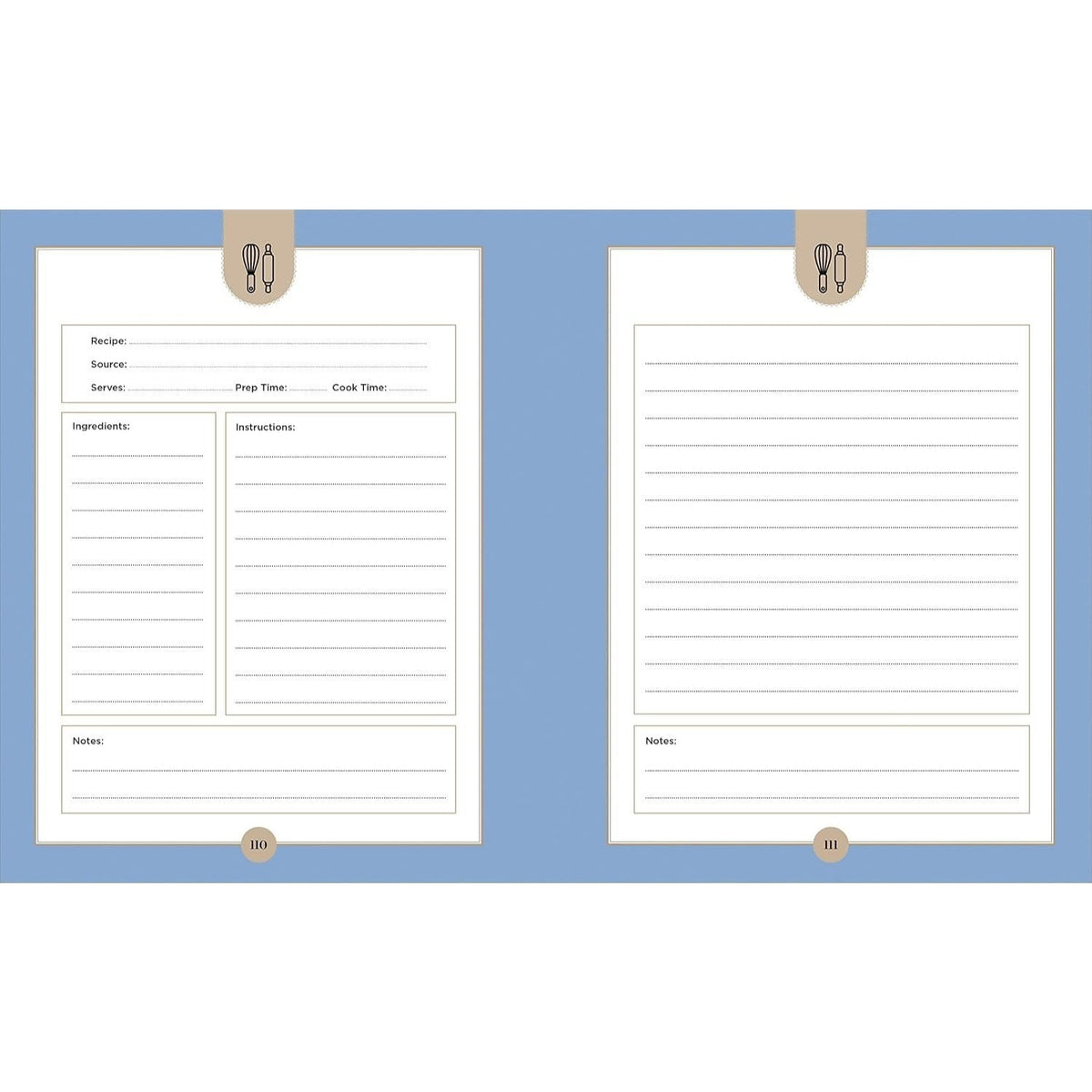 My Family Favorites Recipe Journal: A Blank Keepsake Journal