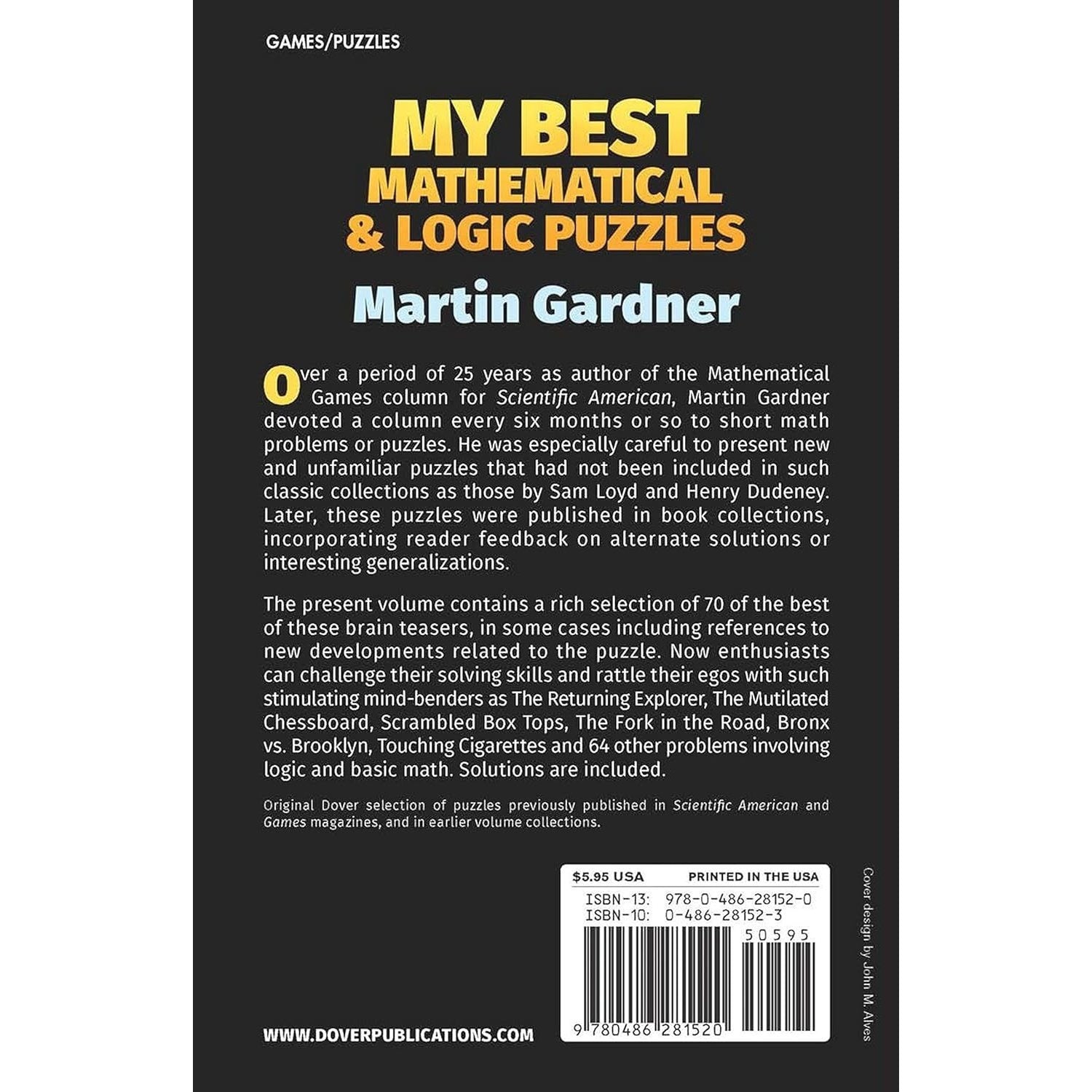 My Best Mathematical and Logic Puzzles