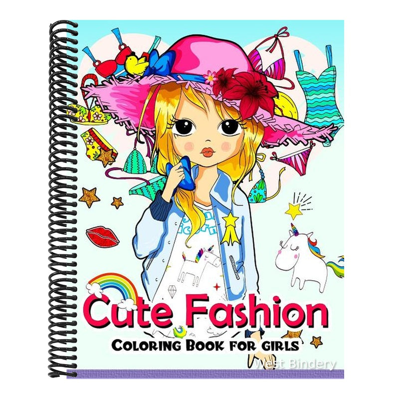 Cute Fashion Coloring Book for girls: An Adult coloring book