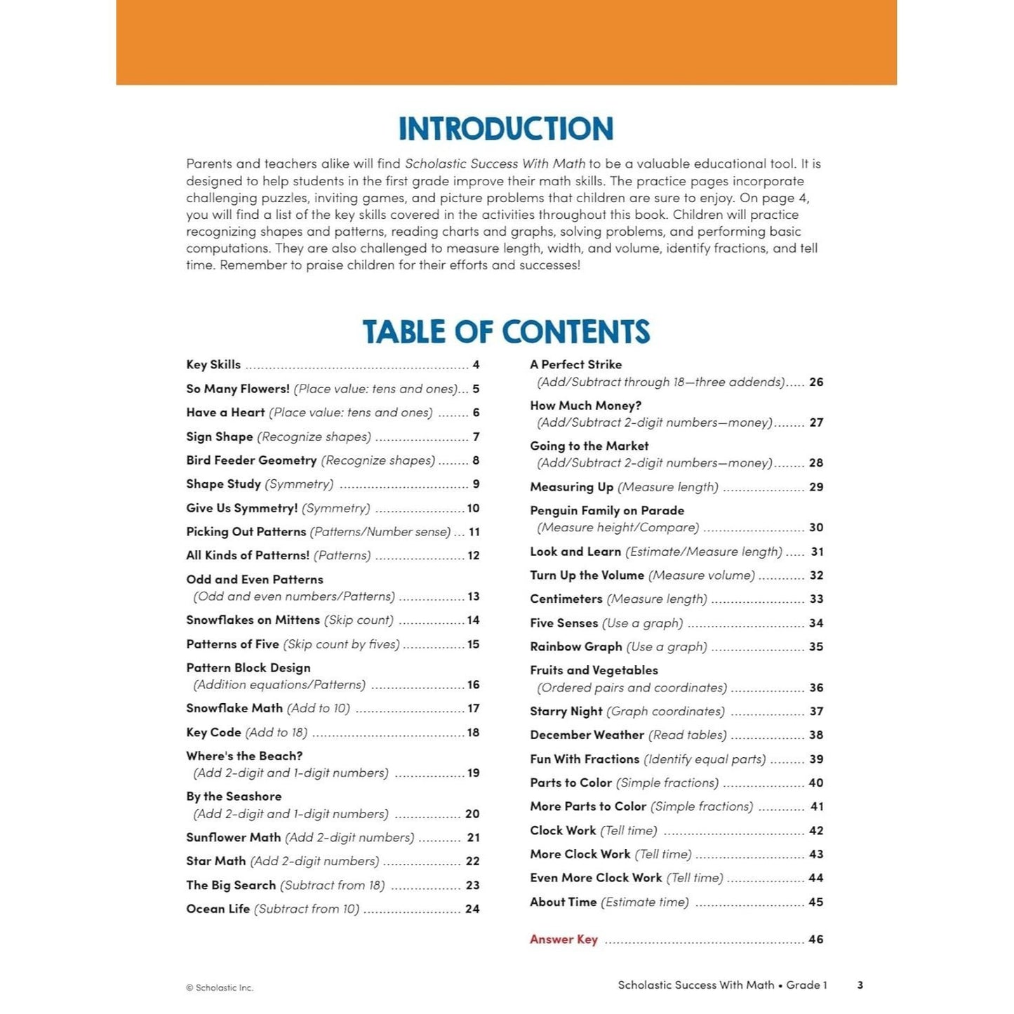Scholastic Success with Math Grade 1 Workbook