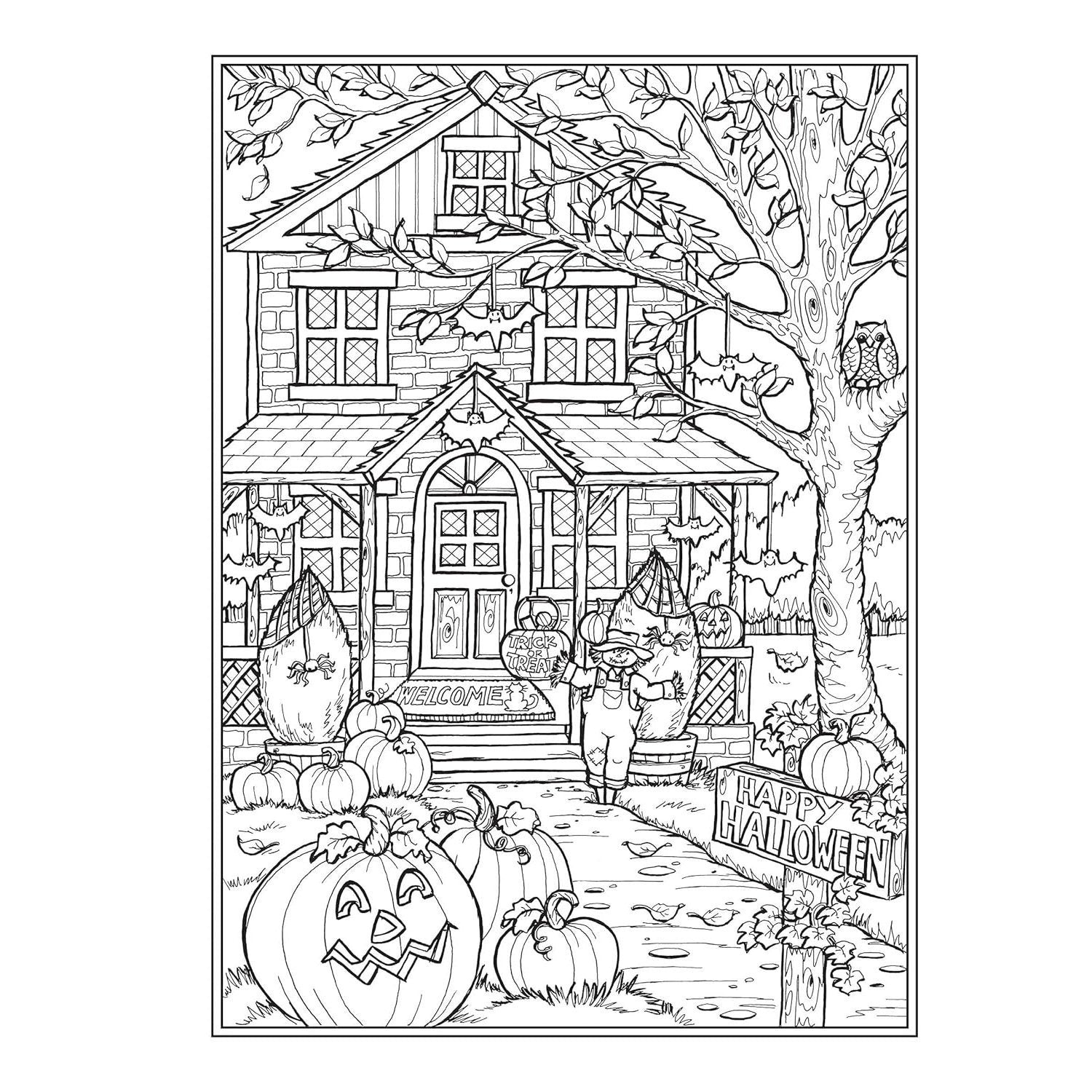 Creative Haven Autumn Charm Coloring Book (Adult Coloring Books: Seasons)